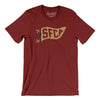 Sfca Pennant Men/Unisex T-Shirt-Cardinal-Allegiant Goods Co. Vintage Sports Apparel