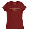 San Francisco's Number 1 Fan Women's T-Shirt-Cardinal-Allegiant Goods Co. Vintage Sports Apparel