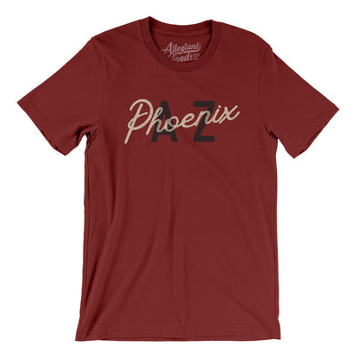 Phoenix Az Overprinted Men/Unisex T-Shirt-Cardinal-Allegiant Goods Co. Vintage Sports Apparel