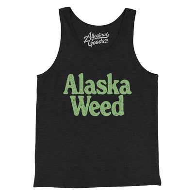 Alaska Weed Men/Unisex Tank Top-Charcoal Black TriBlend-Allegiant Goods Co. Vintage Sports Apparel