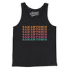 San Antonio Repeat Men/Unisex Tank Top-Charcoal Black TriBlend-Allegiant Goods Co. Vintage Sports Apparel