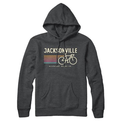 Jacksonville Cycling Hoodie-Charcoal Heather-Allegiant Goods Co. Vintage Sports Apparel