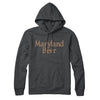 Maryland Beer Hoodie-Charcoal Heather-Allegiant Goods Co. Vintage Sports Apparel