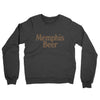 Memphis Beer Midweight French Terry Crewneck Sweatshirt-Charcoal Heather-Allegiant Goods Co. Vintage Sports Apparel