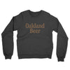 Oakland Beer Midweight French Terry Crewneck Sweatshirt-Charcoal Heather-Allegiant Goods Co. Vintage Sports Apparel