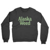 Alaska Weed Midweight French Terry Crewneck Sweatshirt-Charcoal Heather-Allegiant Goods Co. Vintage Sports Apparel