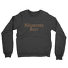 Minnesota Beer Midweight French Terry Crewneck Sweatshirt-Charcoal Heather-Allegiant Goods Co. Vintage Sports Apparel