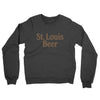 St. Louis Beer Midweight French Terry Crewneck Sweatshirt-Charcoal Heather-Allegiant Goods Co. Vintage Sports Apparel