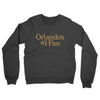 Orlando's Number 1 Fan Midweight French Terry Crewneck Sweatshirt-Charcoal Heather-Allegiant Goods Co. Vintage Sports Apparel