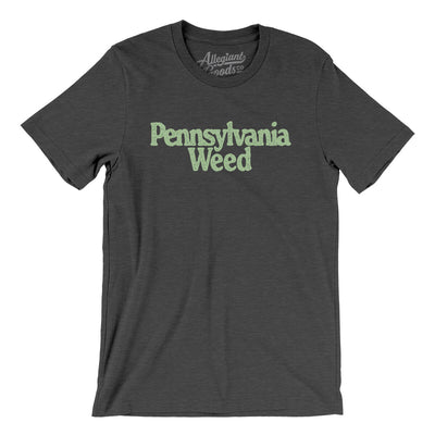 Pennsylvania Weed Men/Unisex T-Shirt-Dark Grey Heather-Allegiant Goods Co. Vintage Sports Apparel