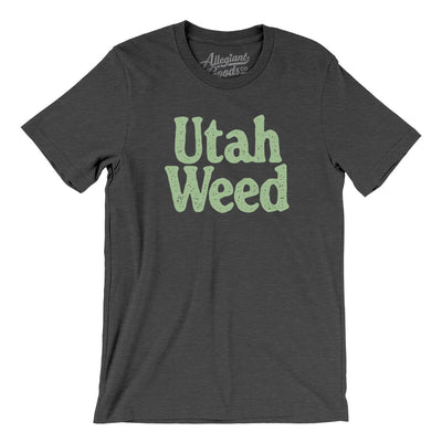 Utah Weed Men/Unisex T-Shirt-Dark Grey Heather-Allegiant Goods Co. Vintage Sports Apparel