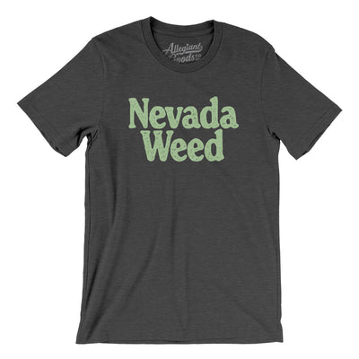 Nevada Weed Men/Unisex T-Shirt-Dark Grey Heather-Allegiant Goods Co. Vintage Sports Apparel