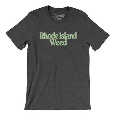 Rhode Island Weed Men/Unisex T-Shirt-Dark Grey Heather-Allegiant Goods Co. Vintage Sports Apparel