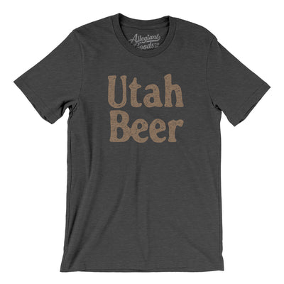 Utah Beer Men/Unisex T-Shirt-Dark Grey Heather-Allegiant Goods Co. Vintage Sports Apparel