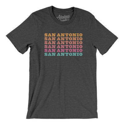 San Antonio Repeat Men/Unisex T-Shirt-Dark Grey Heather-Allegiant Goods Co. Vintage Sports Apparel