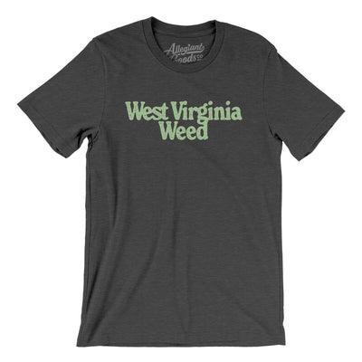 West Virginia Weed Men/Unisex T-Shirt-Dark Grey Heather-Allegiant Goods Co. Vintage Sports Apparel