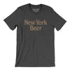 New York Beer Men/Unisex T-Shirt-Dark Grey Heather-Allegiant Goods Co. Vintage Sports Apparel