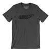 Tennessee State Shape Text Men/Unisex T-Shirt-Dark Grey Heather-Allegiant Goods Co. Vintage Sports Apparel