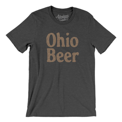 Ohio Beer Men/Unisex T-Shirt-Dark Grey Heather-Allegiant Goods Co. Vintage Sports Apparel