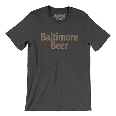 Baltimore Beer Men/Unisex T-Shirt-Dark Grey Heather-Allegiant Goods Co. Vintage Sports Apparel