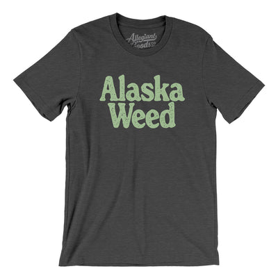 Alaska Weed Men/Unisex T-Shirt-Dark Grey Heather-Allegiant Goods Co. Vintage Sports Apparel