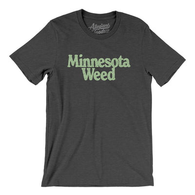 Minnesota Weed Men/Unisex T-Shirt-Dark Grey Heather-Allegiant Goods Co. Vintage Sports Apparel