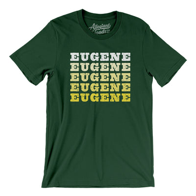 Eugene Repeat Men/Unisex T-Shirt-Forest-Allegiant Goods Co. Vintage Sports Apparel