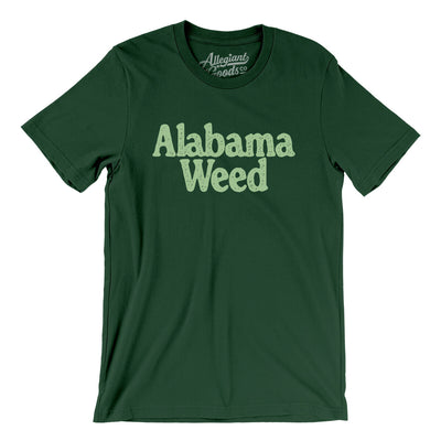 Alabama Weed Men/Unisex T-Shirt-Forest-Allegiant Goods Co. Vintage Sports Apparel