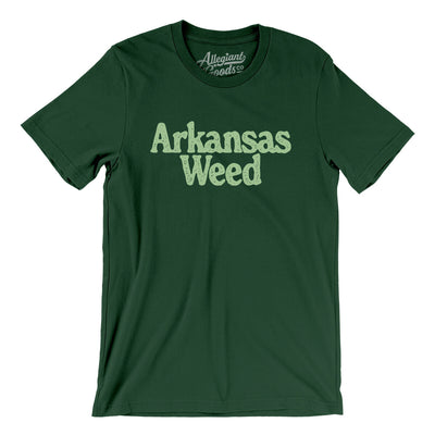 Arkansas Weed Men/Unisex T-Shirt-Forest-Allegiant Goods Co. Vintage Sports Apparel