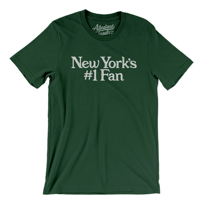 New York's Number 1 Fan Men/Unisex T-Shirt-Forest-Allegiant Goods Co. Vintage Sports Apparel