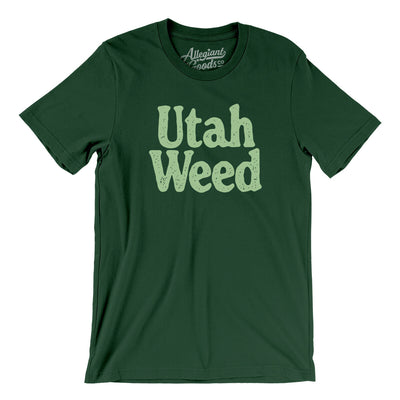 Utah Weed Men/Unisex T-Shirt-Forest-Allegiant Goods Co. Vintage Sports Apparel