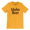 Idaho Beer Men/Unisex T-Shirt-Gold-Allegiant Goods Co. Vintage Sports Apparel