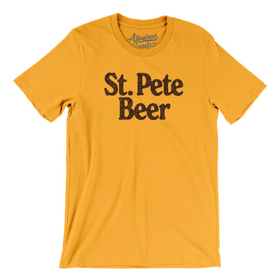 St. Pete Beer Men/Unisex T-Shirt-Gold-Allegiant Goods Co. Vintage Sports Apparel