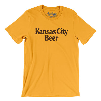 Kansas City Beer Men/Unisex T-Shirt-Gold-Allegiant Goods Co. Vintage Sports Apparel