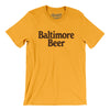 Baltimore Beer Men/Unisex T-Shirt-Gold-Allegiant Goods Co. Vintage Sports Apparel