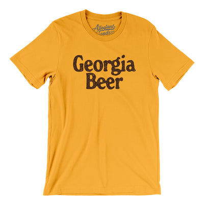 Georgia Beer Men/Unisex T-Shirt-Gold-Allegiant Goods Co. Vintage Sports Apparel