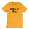 Oakland Beer Men/Unisex T-Shirt-Gold-Allegiant Goods Co. Vintage Sports Apparel