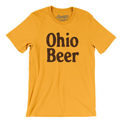 Ohio Beer Men/Unisex T-Shirt-Gold-Allegiant Goods Co. Vintage Sports Apparel