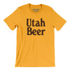 Utah Beer Men/Unisex T-Shirt-Gold-Allegiant Goods Co. Vintage Sports Apparel