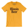 Illinois Beer Men/Unisex T-Shirt-Gold-Allegiant Goods Co. Vintage Sports Apparel