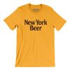 New York Beer Men/Unisex T-Shirt-Gold-Allegiant Goods Co. Vintage Sports Apparel