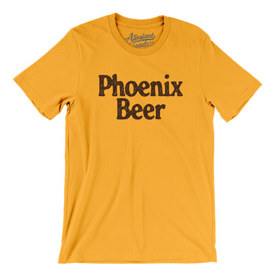 Phoenix Beer Men/Unisex T-Shirt-Gold-Allegiant Goods Co. Vintage Sports Apparel