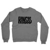 Kansas State Shape Text Midweight French Terry Crewneck Sweatshirt-Graphite Heather-Allegiant Goods Co. Vintage Sports Apparel