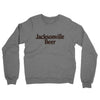 Jacksonville Beer Midweight French Terry Crewneck Sweatshirt-Graphite Heather-Allegiant Goods Co. Vintage Sports Apparel