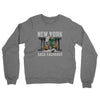 New York Sack Exchange Midweight French Terry Crewneck Sweatshirt-Graphite Heather-Allegiant Goods Co. Vintage Sports Apparel