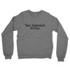 San Antonio's Number 1 Fan Midweight French Terry Crewneck Sweatshirt-Graphite Heather-Allegiant Goods Co. Vintage Sports Apparel