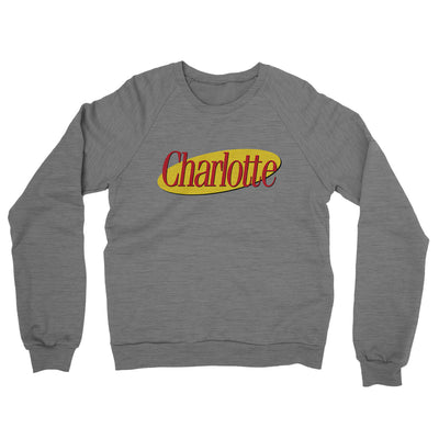 Charlotte Seinfeld Midweight French Terry Crewneck Sweatshirt-Graphite Heather-Allegiant Goods Co. Vintage Sports Apparel