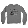 Don't Move To Oakland Midweight French Terry Crewneck Sweatshirt-Graphite Heather-Allegiant Goods Co. Vintage Sports Apparel