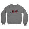 Atlanta Ga Overprinted Midweight French Terry Crewneck Sweatshirt-Graphite Heather-Allegiant Goods Co. Vintage Sports Apparel