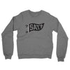 Satx Pennant Midweight French Terry Crewneck Sweatshirt-Graphite Heather-Allegiant Goods Co. Vintage Sports Apparel